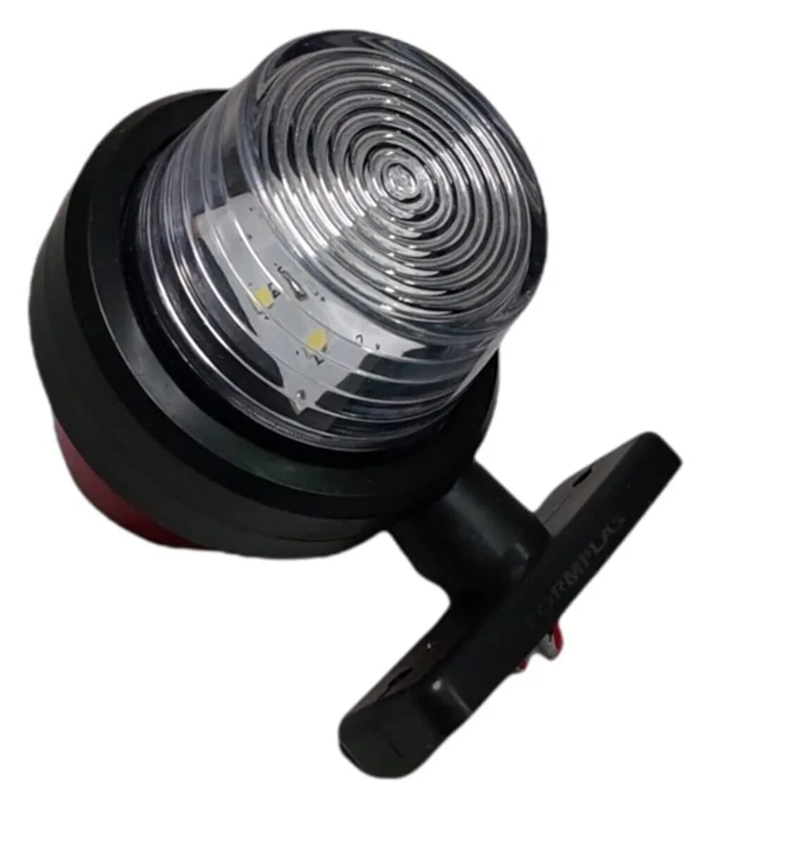 2x Feux de Gabarit et d'Encombrent Courts Latéraux 12-24V LED Rouge Orange Fumé - Photo 4/4