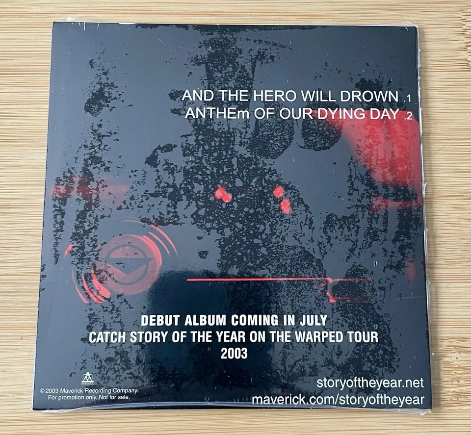 STORY OF THE YEAR Promo CD RARE Warped Tour 2003 Anthem Emo Silverstein Used A7X - Image 2 of 2