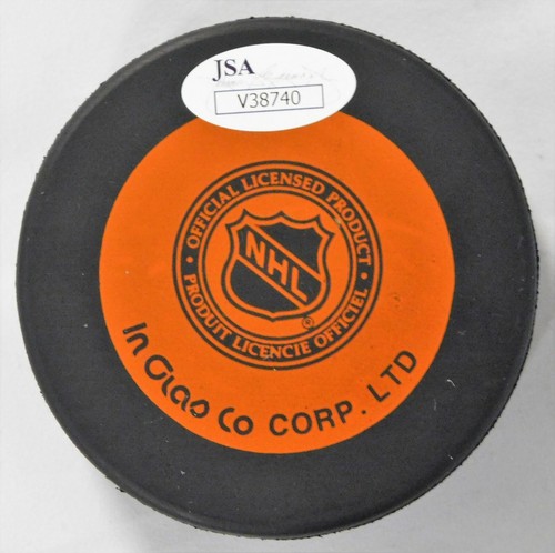 Alexei Kasatonov Signed Mighty Ducks of Anaheim Hockey Puck JSA Authenticated - Picture 2 of 3