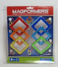 Magformers Magnetic Building Toys Starter Set 6 Pcs NIB