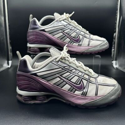 Nike Shox Vintage VTG HTF Rare 2005 EUC Purple Silver White Womens Size 9