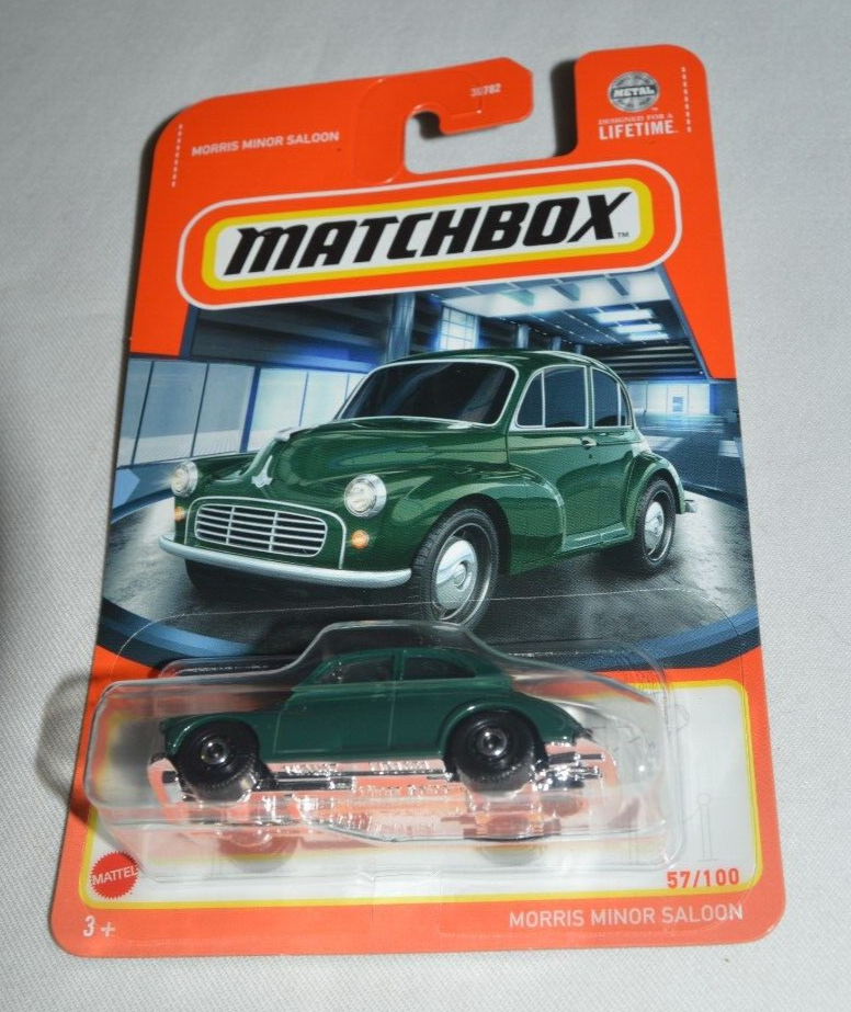 Matchbox 2024 #57 Morris Minor Berlina Colore Impero Verde - LHD, FSC, Thailandia