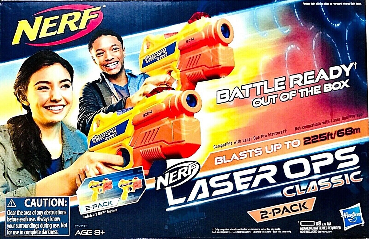 Hasbro Nerf Laser Ops Classic 2 Pack Battle Ready Out Of Box