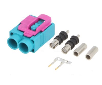 Fakra Twin Blau Autoradio Stereo Antenne Antenne Stecker Adapter Reparaturteil  