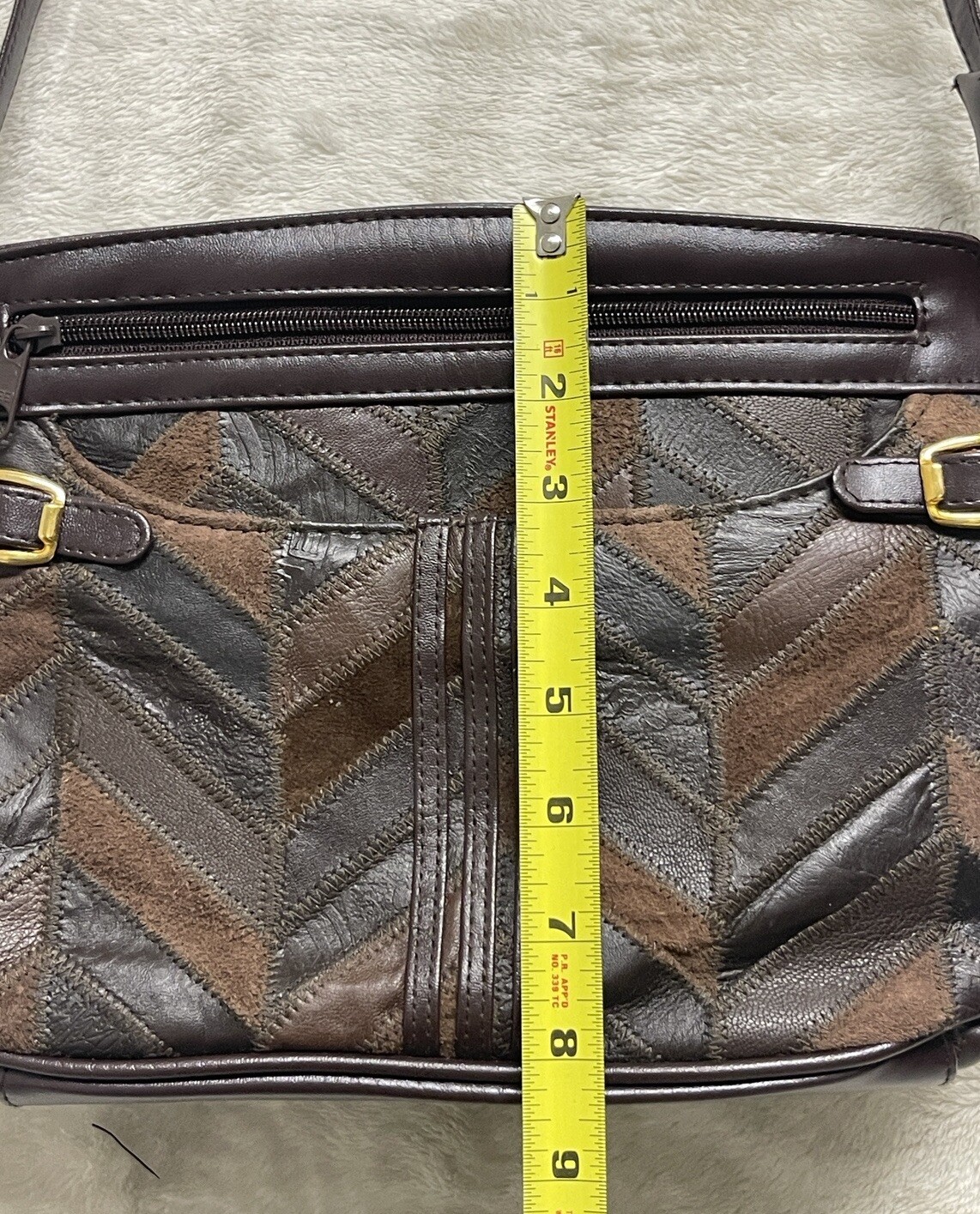 La Covina Patchwork Leather Crossbody/Shoulder Ba… - image 23