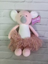 Fao Schwarz Petit Bon Pink White Koala Bear Plush in Tutu Stuffed Animal Toy