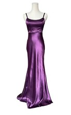 Lulus Satin Maxi Dress XXS NWT Make You Shine Purple Mermaid Evening Formal Gown