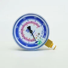 Yellow Jacket 49036 Manifold 2-1/2" Blue Compound Manifold Gauge for R-410A