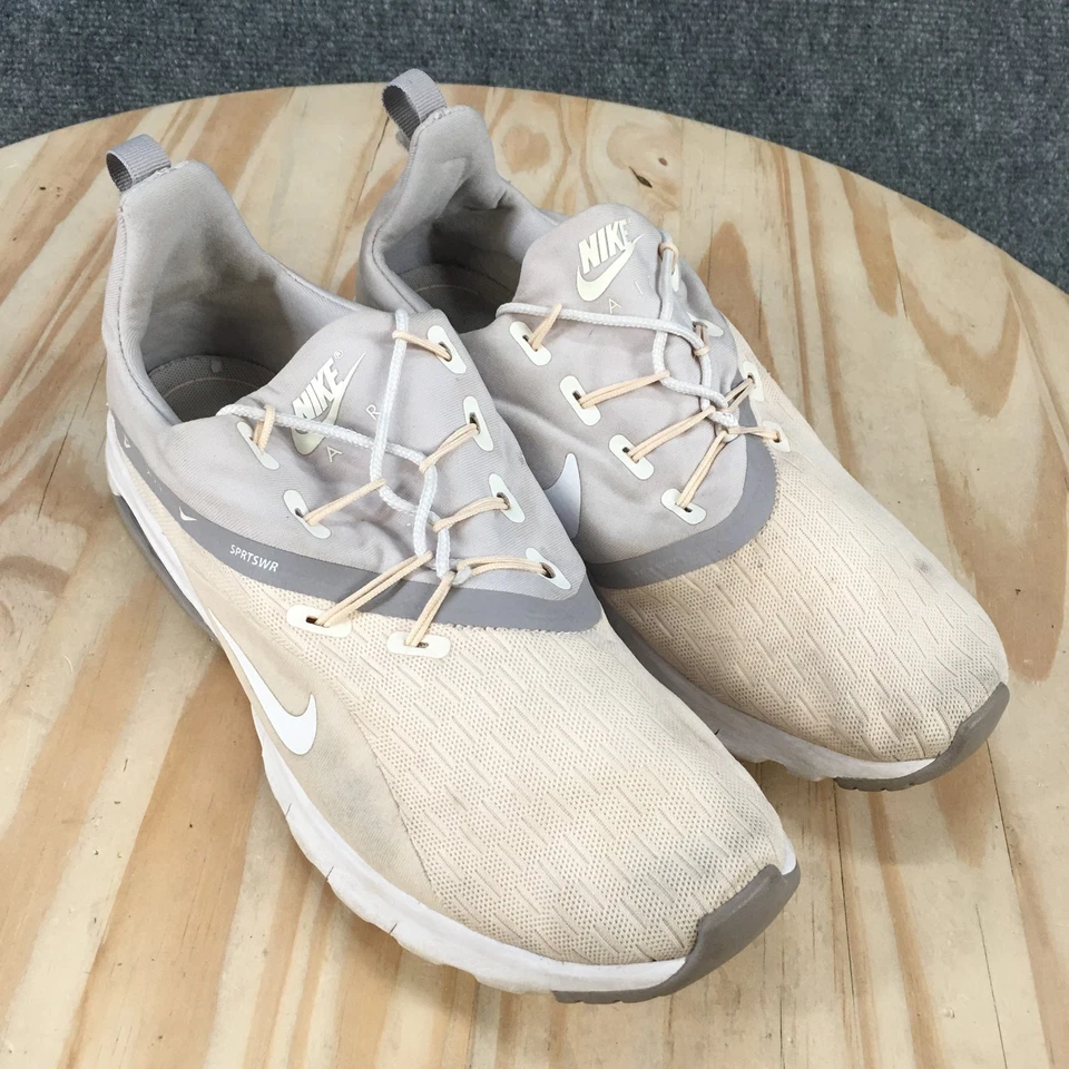 Nike Zapatos Mujer 8.5 Air Max Motion Racer 2 Tenis para Correr AA2182-800 Beige Foto 3 de 4