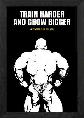 Ronnie Coleman Zitate gerahmtes Wandbild Poster Leinwanddruck Bild