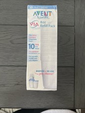 Avent Naturally VIA 8oz Refill Pack 10 8oz Bases Pre-Sterilize Brand New