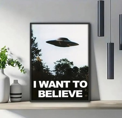 Akte X - Leinwandbild - I Want to Believe - ca. 30x40cm rahmenloses TV-Poster