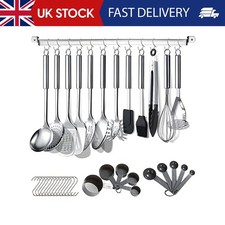 Berglander Kitchen Utensils Set 38 Pieces, Stainless Steel Cooking Utensils Set,