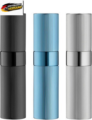 Reisezerstäuber 8 ml Nachfüllbar für Parfüm Eau de Cologne und Wasser in Schwarz