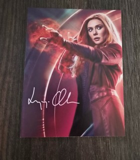 ELIZABETH OLSEN AVENGERS TOLLES FAN AUTOGRAMM HOT