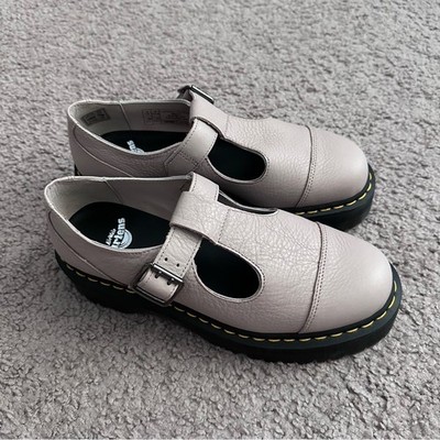 Martens Bethan T-Bar Platform Shoes Womens 10