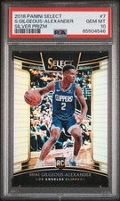 2018-19 Panini Select Silver Prizm Shai Gilgeous-Alexander #7 PSA 10 GEM MT RC