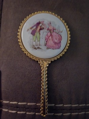 vintage small purse mirror