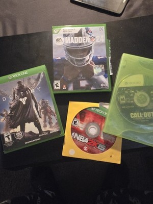 Xbox Games Lot   Madden 24, Destiny, NBA 2K15, COD Advanced Warfare (4 Games)