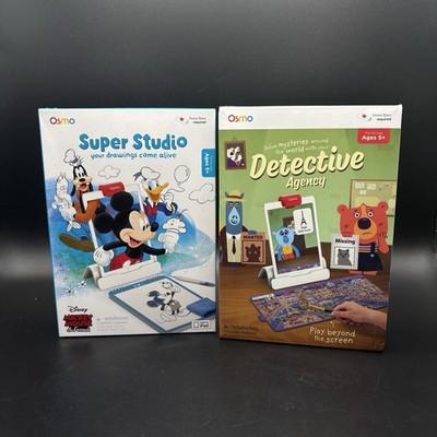 Osmo Super Studio Disney Mickey Mouse + Detective Agency Game Lot of 2 NEW (M)