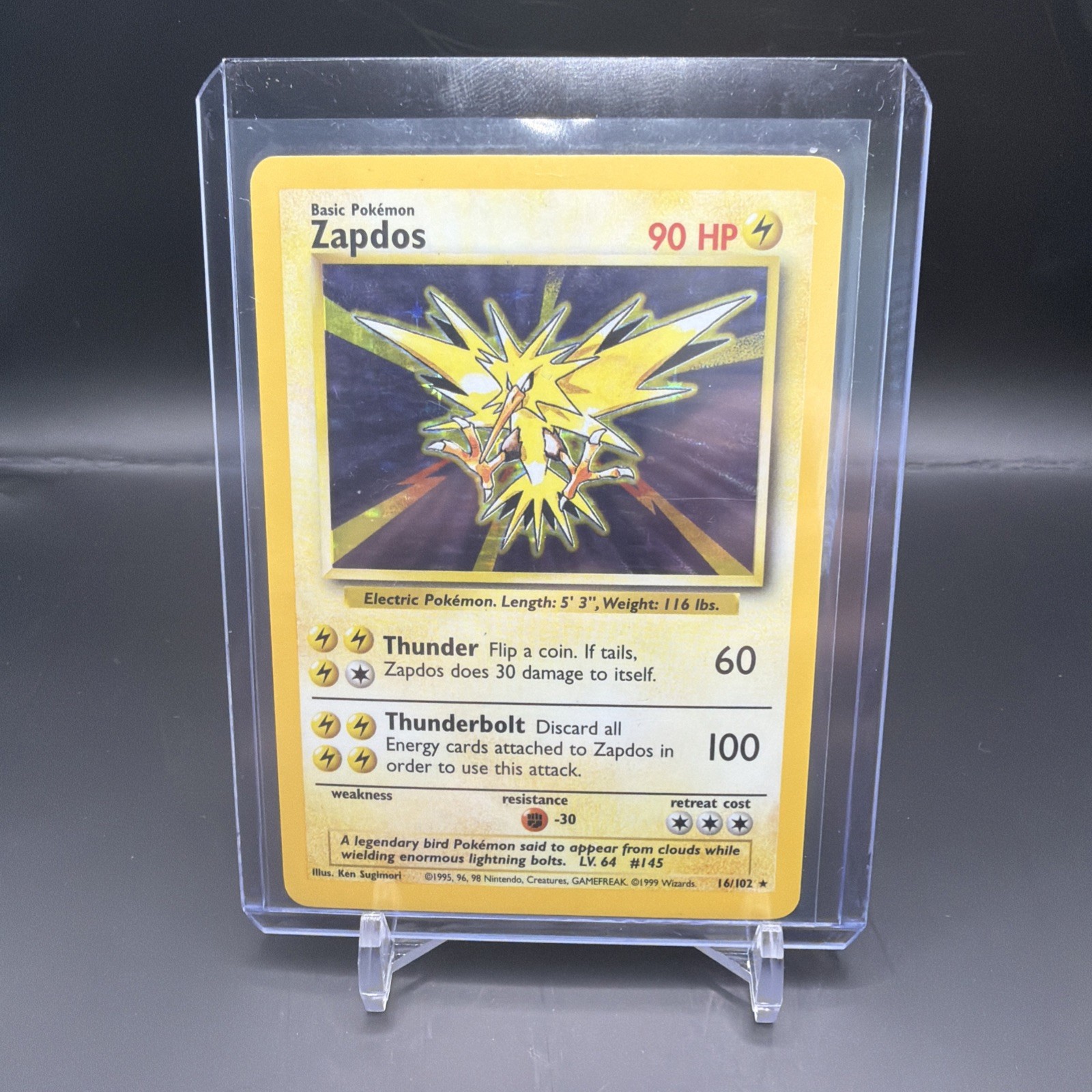 Pokémon TCG Zapdos 19/110 Legendary Collection Holo Rare LP/NM Vintage WOTC