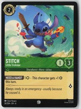 STITCH - LITTLE TRICKSTER 26/204 COMMON AZURITE SEA LORCANA NM