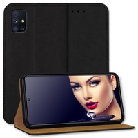 Bookstyle HüLle FüR Samsung Galaxy M51 (SM-M515, 6.67'') - Schwarz