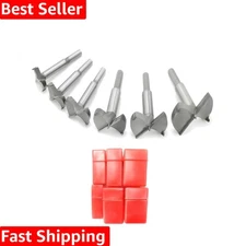 Forstner Drill Bits Set 30-60mm - 6PC Tungsten Steel Woodworking Precision Tools