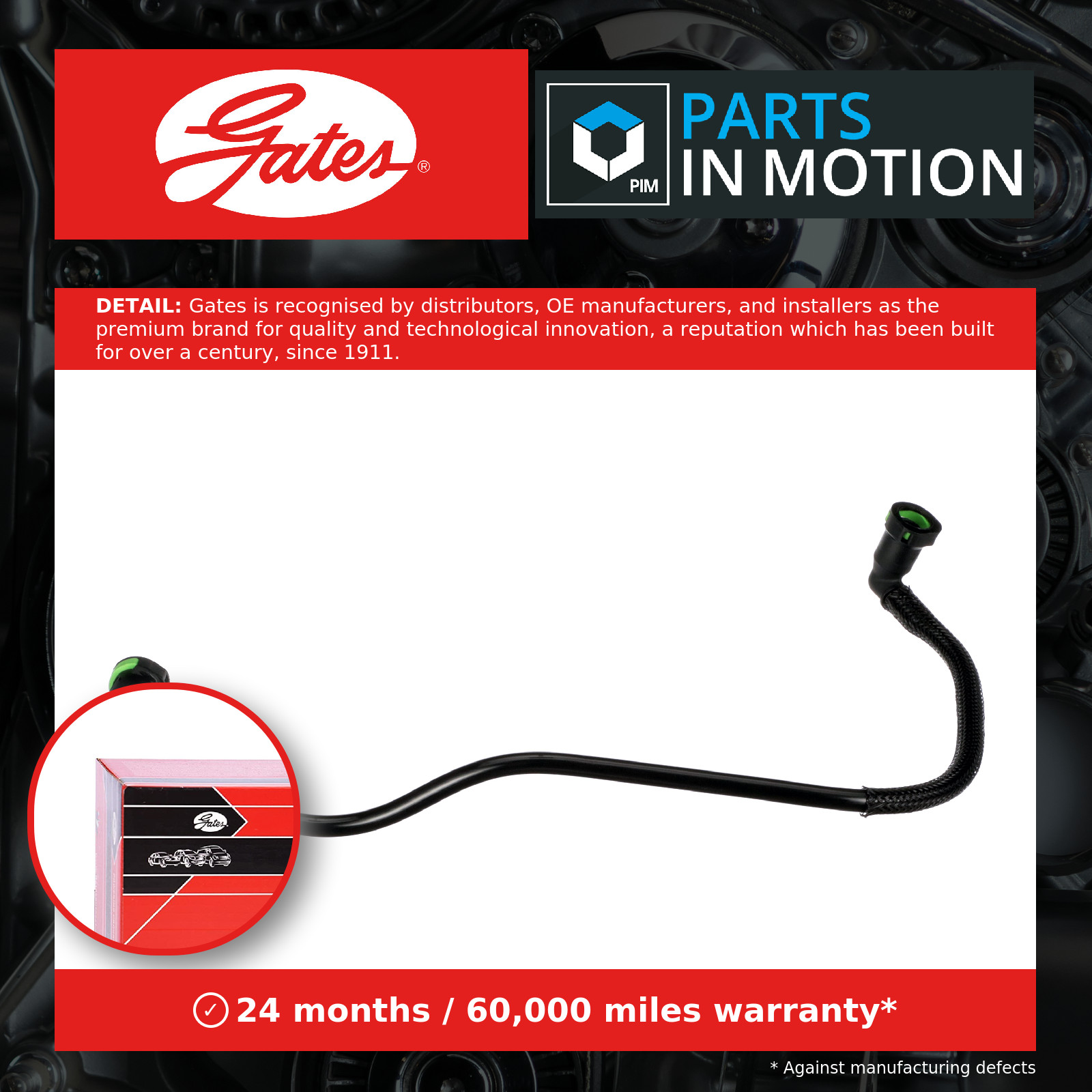 Moulded Fuel Hose / Pipe fits VW GOLF Mk4 1.6 From Pump 97 to 06 Supply Gates - Image 11