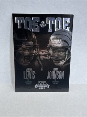 2004 Playoff Contenders Toe 2 Toe #TT30 Jamal Lewis Rudi Johnson /375