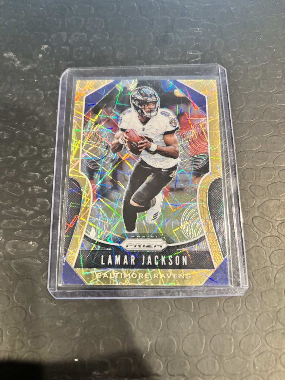 2019 Panini Prizm Football Lamar Jackson #71 Gold Lazer