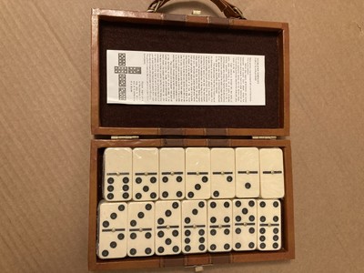 Premium Double 6 Dominoes Set, Classic Domino Game with Leather Case, Domino Set