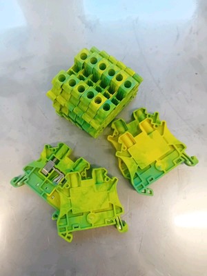 10x  Phoenix Contact UT 4 PE Klemmen Schutzleiter Reihen Klemme NEU