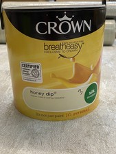 5089954 CROWN SILK HONEY DIP 2.5Ltr CAN WALLS & CEILINGS BREATHEASY Water Based