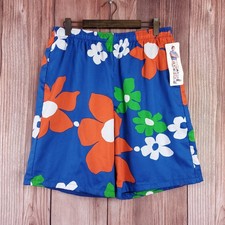 NWT Surf Line Hawaii Original Jams XL Vintage Style Floral Shorts Made in USA