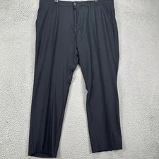 Adidas Mens Chino Golf Pants 40X32 Black Performance Tech Stretch Nylon Blend