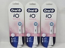 3x Oral-B iO Series Electric Toothbrush Replacement Brush Head, Gentle Care