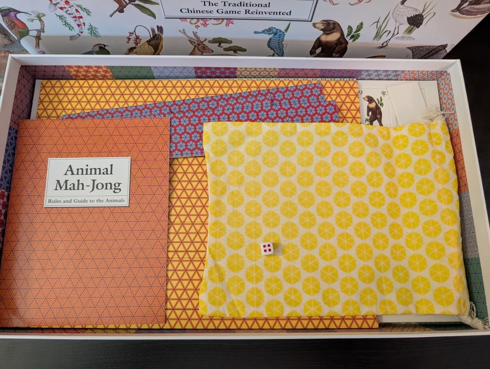 Beautiful Animal Mah-Jong Game Set Illustrations by Ryuto Miyake, Never Used - Image 3 of 4