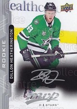 2018-19 Upper Deck MVP Silver Script #222 Dillon Heatherington