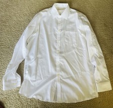 Michael Kors Men s Dress Shirt Regular Fit Non Iron White Sz 16 1/2 34/35