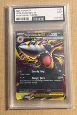 Pokémon Mega Sharpedo Ex ME02: Phantasmal Flames #061/094 Graded Card Mint 9 CGS