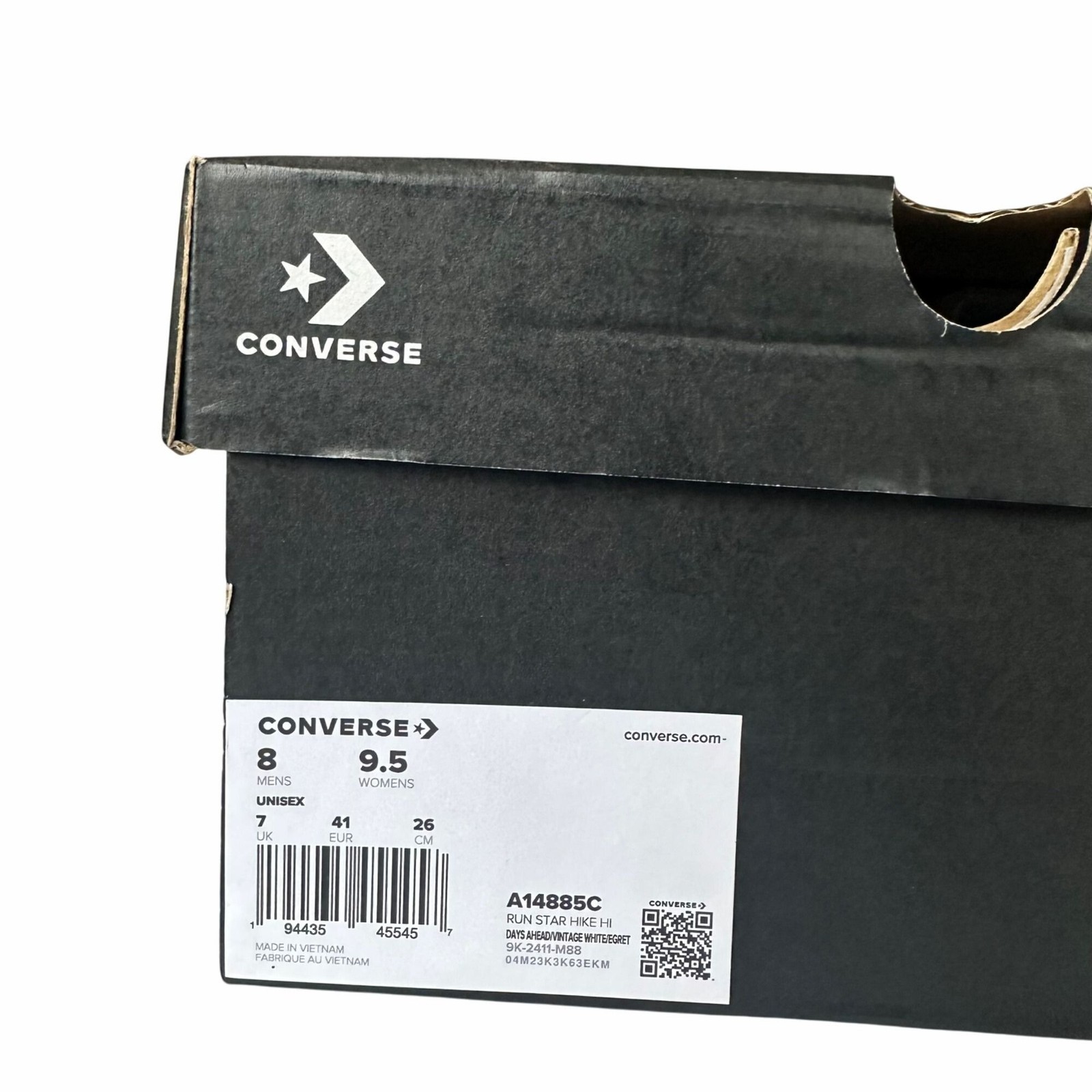 ✨Converse Run Star Hike Platform Sz 9.5 Women's shoes Cross Stitch Roses A14885C thumbnail 8