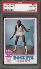 1973 Topps #227 Julius Keye *PSA 8 (NM-MT) *Denver Rockets