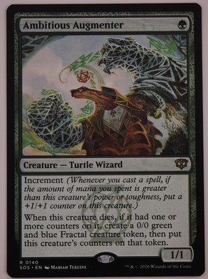 Ambitious Augmenter MTG SOS 140 Fractal Counter Synergy Rare