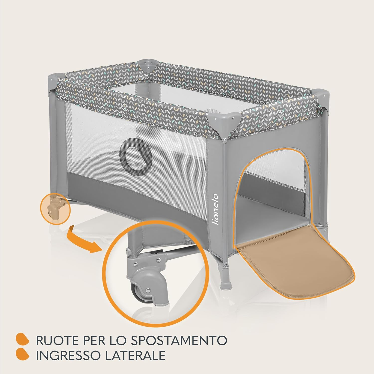 Stefi Lettino Neonato Da Viaggio Pieghevole Con Materasso, Dalla Nascita Fino a foto 5