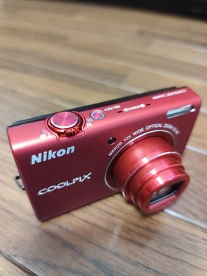 Nikon COOLPIX S6200 16.0MP Digital Camera Red used | eBay