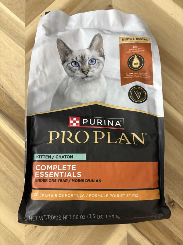 5 bags of Purina Pro Plan Kitten Chicken & Rice Dry Cat Food with DHA 3.5lb each