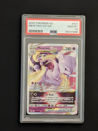 Mewtwo VSTAR graded PSA 10 for sale on eBay