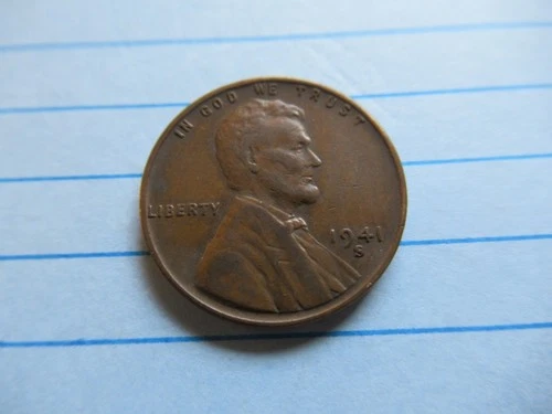 1941-S Lincoln Wheat Penny Cent VF - XF