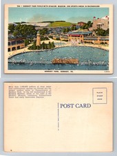 Hershey PA-Pennsylvania Hershey Park Pools Stadium Museum Arena Vintage Postcard